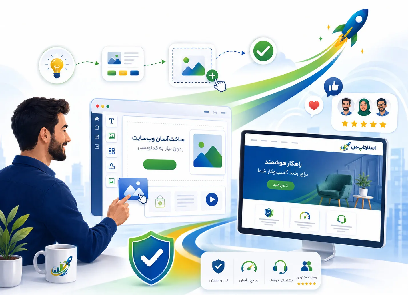 چگونه سایت باعث افزایش اعتماد مشتری می‌شود؟