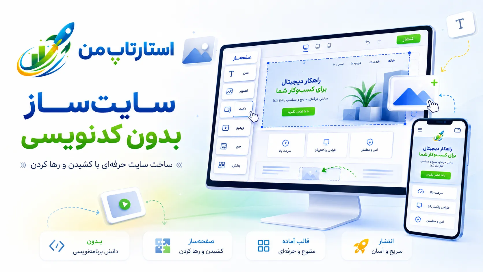 ۱۰. سایتساز مناسب برای رستورانها، کافهها و کسبوکارهای محلی