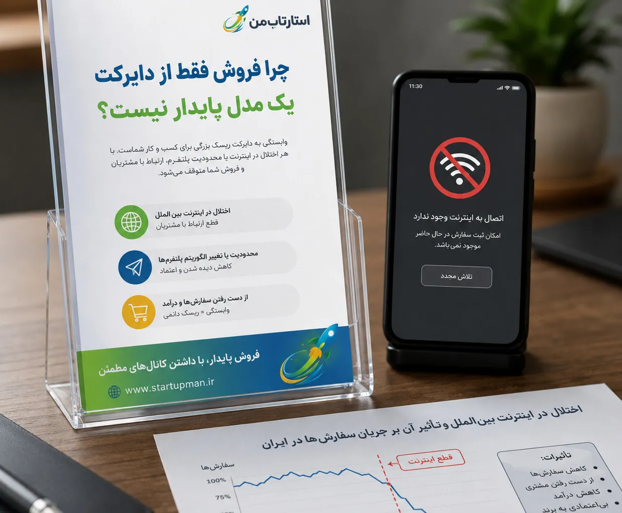 قطع اینترنت بینالملل چه اثری بر فروش دایرکتی دارد؟