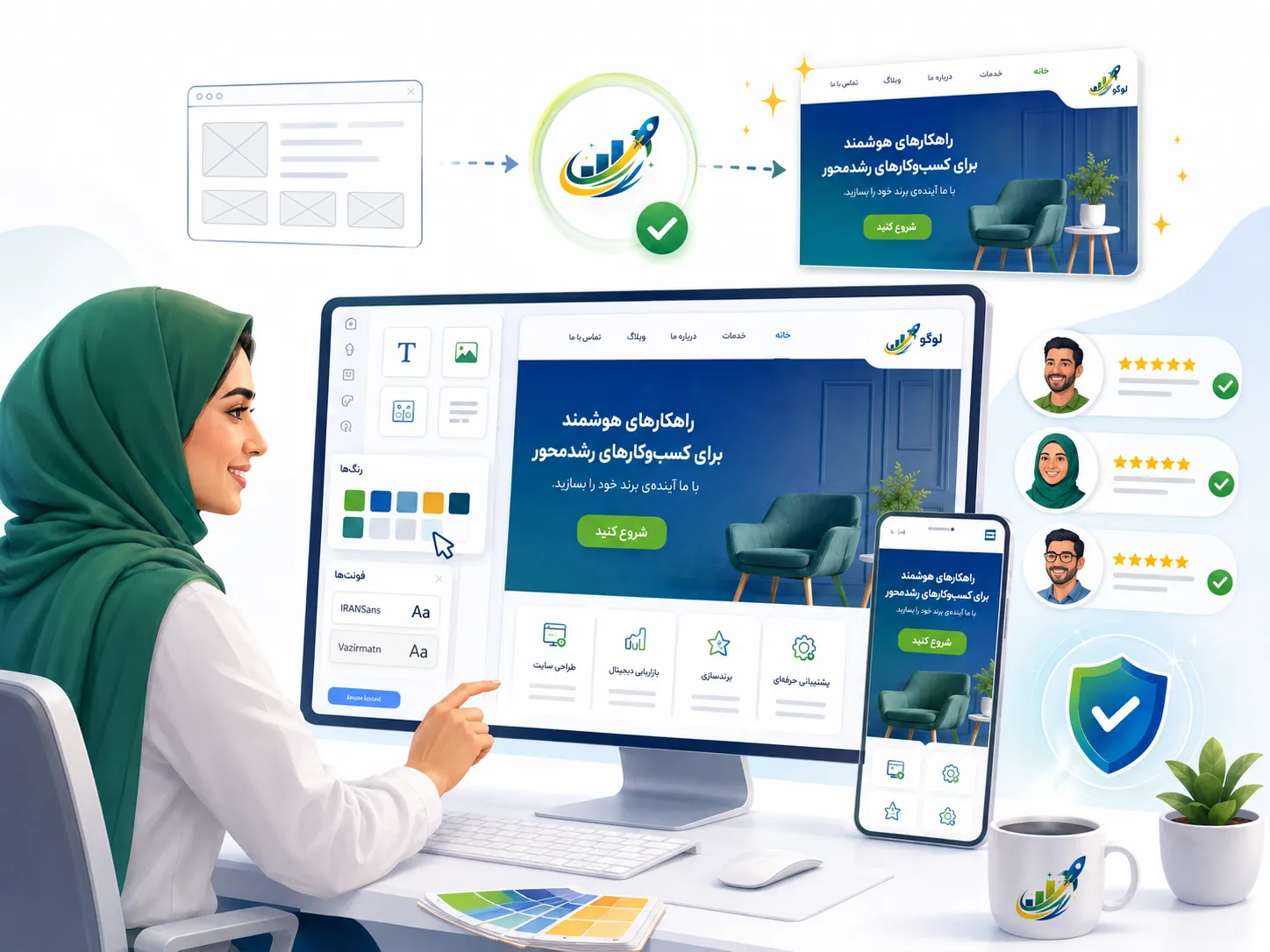 تاثیر نماد اعتماد الکترونیکی و مجوزها بر اعتماد کاربران