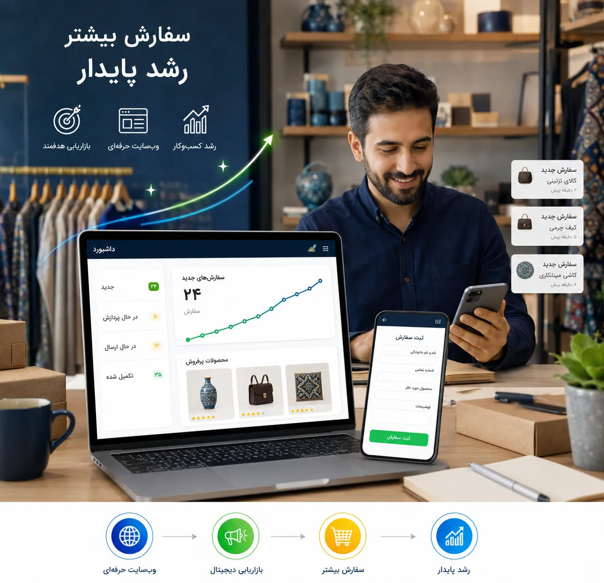 فرم آنلاین چیست و چه نقشی در مدیریت سفارش دارد؟
